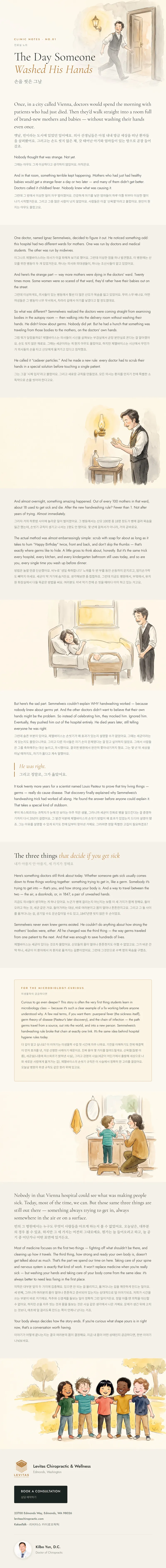 Brochure: The Day Someone Washed His Hands: The True Story Behind Modern Handwashing
